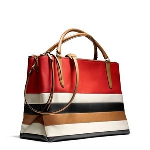Coach Large Borough Bag in Stripe
